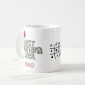 おもしろい最高のグランパエバーサンタハットクリスマスマグ コーヒーマグカップ (正面左)