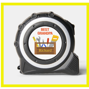 おもしろい最高のグランパ名ツールボックス メジャー