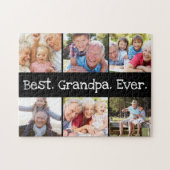 おもしろい最高のグランパEver 6フォトコラージュ ジグソーパズル (横)