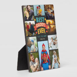 おもしろい最高のダディ10枚の写真コラージュ漫画フォント フォトプラーク