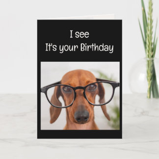 おもしろい最高のドゴン誕生日の犬の動物ユーモア カード