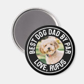 おもしろい最高のドッグパパバイパー写真 マグネット (正面/裏面)