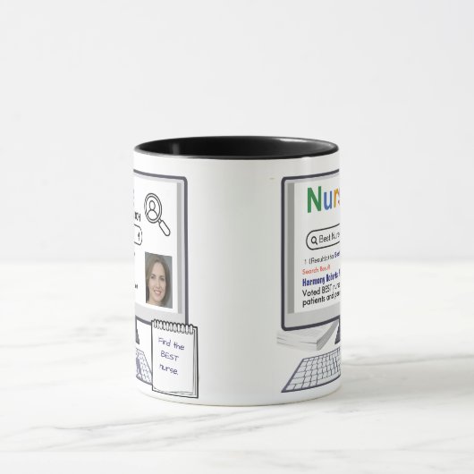 おもしろい最高のナース検索結果 マグカップ (中央)