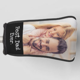 おもしろい最高のパパエバーフォトブラックゴルフパーソナライズされたァー ゴルフヘッドカバー