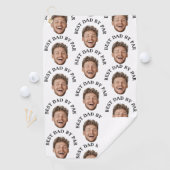 おもしろい最高のパパバイパー顔パタカスタムーン ゴルフタオル (インサイチュ)