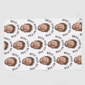 おもしろい最高のパパバイパー顔パタカスタムーン ゴルフタオル (横)