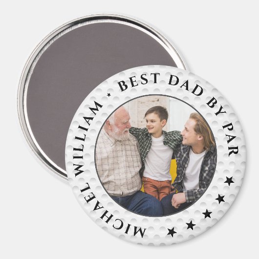 おもしろい最高のパパバイパー・ゴルフ父の日の写真 マグネット (正面/裏面)