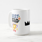 おもしろい最高のパパ賞コーヒーマグ コーヒーマグカップ (正面左)