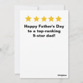 おもしろい最高のパパ・エバー・ファーザーの日のカーパーソナライズされたド 招待状 (裏面)