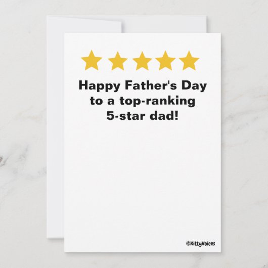 おもしろい最高のパパ・エバー・ファーザーの日のカーパーソナライズされたド 招待状 (裏面)