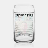 おもしろい最高のパパ |栄養ファクト ガラス缶 (裏面)