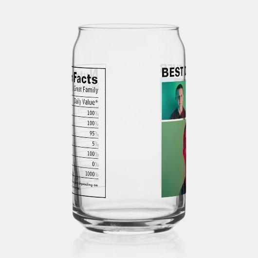 おもしろい最高のパパ |栄養ファクト ガラス缶 (右)