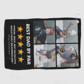 おもしろい最高のパパby Par Photo ゴルフタオル (横)