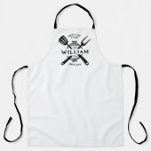 おもしろい最高のパパEver Father's Day BBQグリルマスター エプロン (正面)