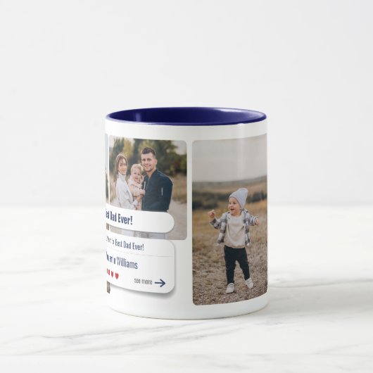 おもしろい最高のパパEver Photo Search Engineの結果 マグカップ (中央)