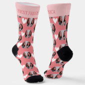 おもしろい最高のパーソナライズされたFriend Gift Photo ソックス (傾斜あり)