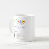 おもしろい最高のベビーDaddy検索結果 コーヒーマグカップ (正面左)