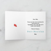 おもしろい最高の人生の誕生日 カード (内部)