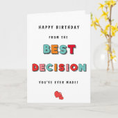 おもしろい最高の人生の誕生日 カード (黄色い花)