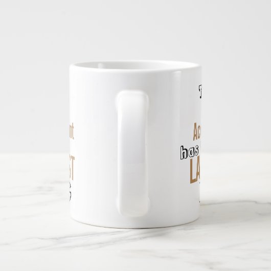 おもしろい最高の会計士ビッグマグ会計引用文 ジャンボコーヒーマグカップ (裏面)