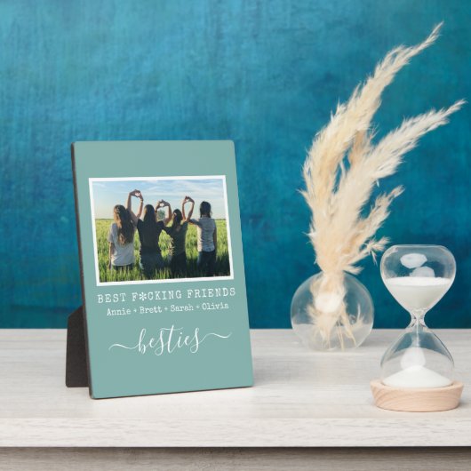おもしろい最高の友だちBFF フォトプラーク (側面)