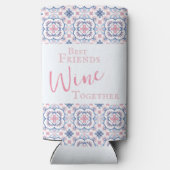 おもしろい最高の友の女の子旅行 スリム缶クーラー (裏面)