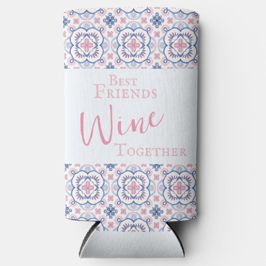 おもしろい最高の友の女の子旅行 スリム缶クーラー (正面)