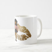 おもしろい最高の友の悪影響を与える風刺画 コーヒーマグカップ (正面右)