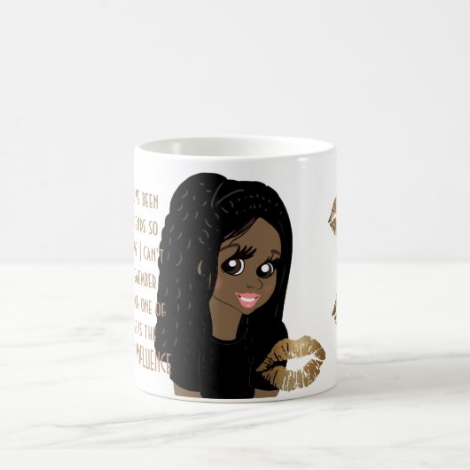 おもしろい最高の友の悪影響を与える風刺画 コーヒーマグカップ (中央)