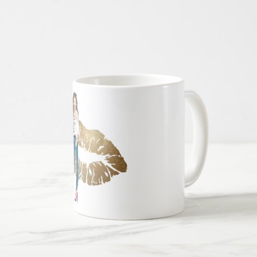 おもしろい最高の友の悪影響キャラクターギフト コーヒーマグカップ (正面右)