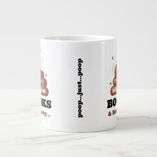 おもしろい最高の友の本愛好家の本のギフトマグ ジャンボコーヒーマグカップ (正面)