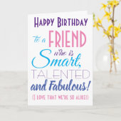 おもしろい最高の友ハッピーバースデー カード (黄色い花)