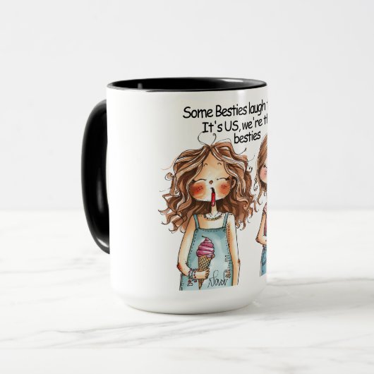 おもしろい最高の友引用文 マグカップ (正面左)