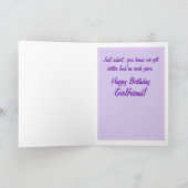 おもしろい最高の友誕生日カード カード (内部)