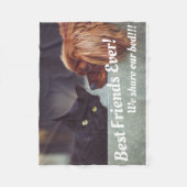 おもしろい最高の友達Forever Photo Pets フリースブランケット (正面)
