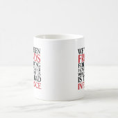 おもしろい最高の友 – 悪影響 コーヒーマグカップ (中央)