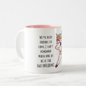 おもしろい最高の友BAD INFLUENCE UNICORN DABBING ツートーンマグカップ (正面左)