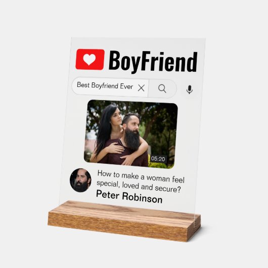 おもしろい最高の彼氏の検索結果 アクリルサイン (傾斜)