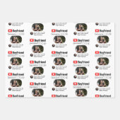 おもしろい最高の彼氏の検索結果 ラッピングペーパーシート (正面)