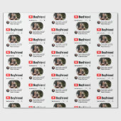 おもしろい最高の彼氏の検索結果 ラッピングペーパー (フラット)