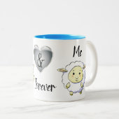 おもしろい最高の感動的とやる気を起こさせる ツートーンマグカップ (正面右)