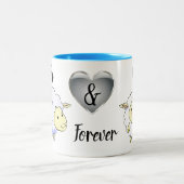 おもしろい最高の感動的とやる気を起こさせる ツートーンマグカップ (中央)