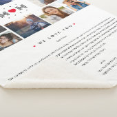 おもしろい最高の母の日10写真コラージュ シェルパブランケット (3/4)