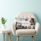 おもしろい最高の母の日10写真テンプレート ランバークッション (椅子)