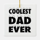 おもしろい最高の父の日オーナメント | 飾り セラミックオーナメント (裏面)