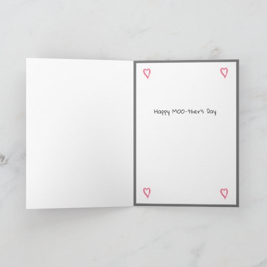 おもしろい最高の猫のお母さんのデイカード カード (内部)
