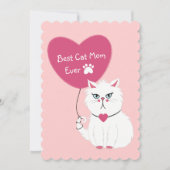 おもしろい最高の猫の母なる日 シーズンカード (正面)