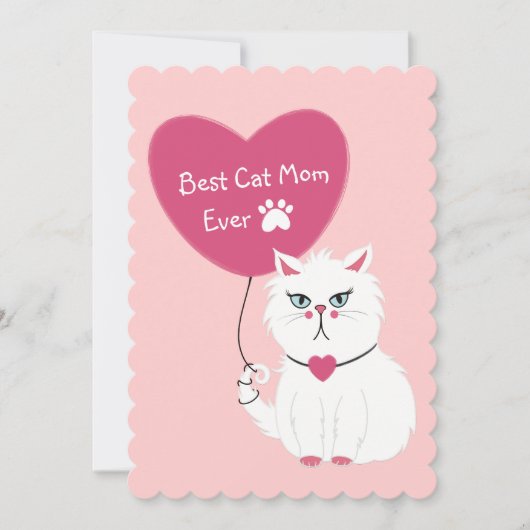 おもしろい最高の猫の母なる日 シーズンカード (正面)