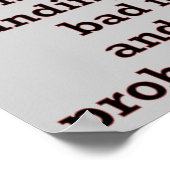 おもしろい最高の足 ポスター (角)