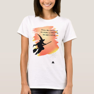 おもしろい最高の Of Us Of Us A Broom Halloweenに乗る Tシャツ